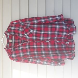 Faded Glory light flannel shirt womens plus size 2x 18w-20w raspberry.